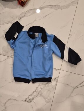Jordan Kids Light Blue and Black Flight  Jacket